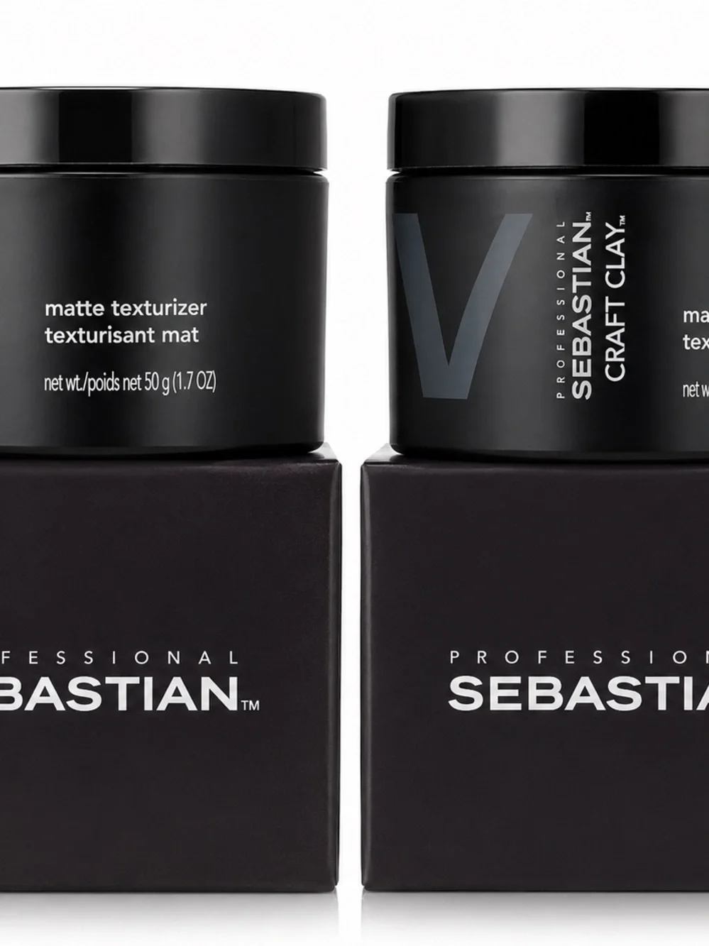 Sebastian Craft Clay Matte Texturizer 1.7 Oz 50g x2 Strong Hold Hair Styling